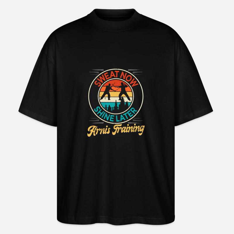 Escrima Arnis Arts Martiaux - T-shirt bio Blaster 2.0 coupe oversize Stanley/Stella Unisexe - noir