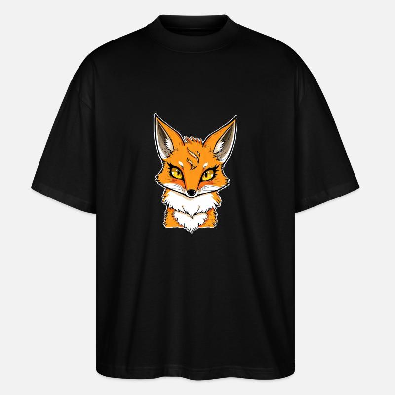 Fuchs - Stanley/Stella Oversized Unisex Bio T-Shirt Blaster 2.0 - Schwarz