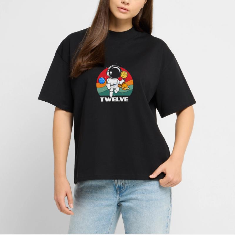 Aventure d’anniversaire de douze ans d’astronaute T-shirt bio Blaster 2.0 coupe oversize Stanley/Stella Unisexe