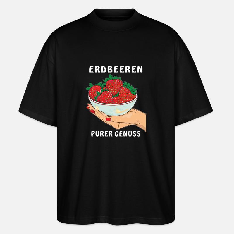 FRAISES MAIN PUR PLAISIR - T-shirt bio Blaster 2.0 coupe oversize Stanley/Stella Unisexe - noir
