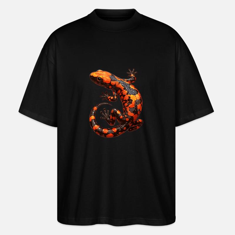 Salamanders Salamander - Stanley/Stella Oversized Unisex Bio T-Shirt Blaster 2.0 - Schwarz