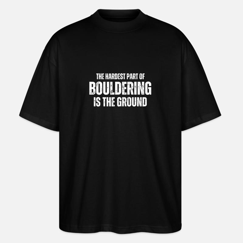 Bouldering Boulderer Bouldering - Stanley/Stella Oversized Unisex Organic T-shirt Blaster 2.0 - black
