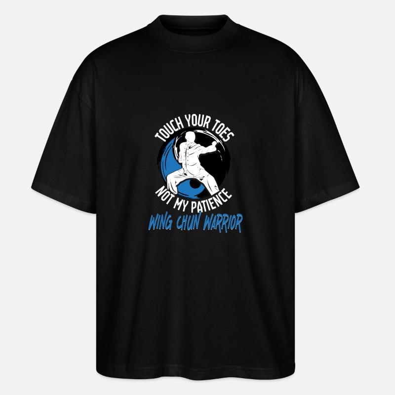 Wing Chun Warrior - Stanley/Stella Oversized Unisex Bio T-Shirt Blaster 2.0 - Schwarz