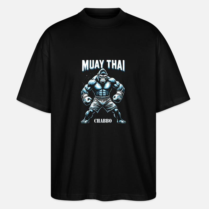 Boxe Muay Thai - T-shirt bio Blaster 2.0 coupe oversize Stanley/Stella Unisexe - noir
