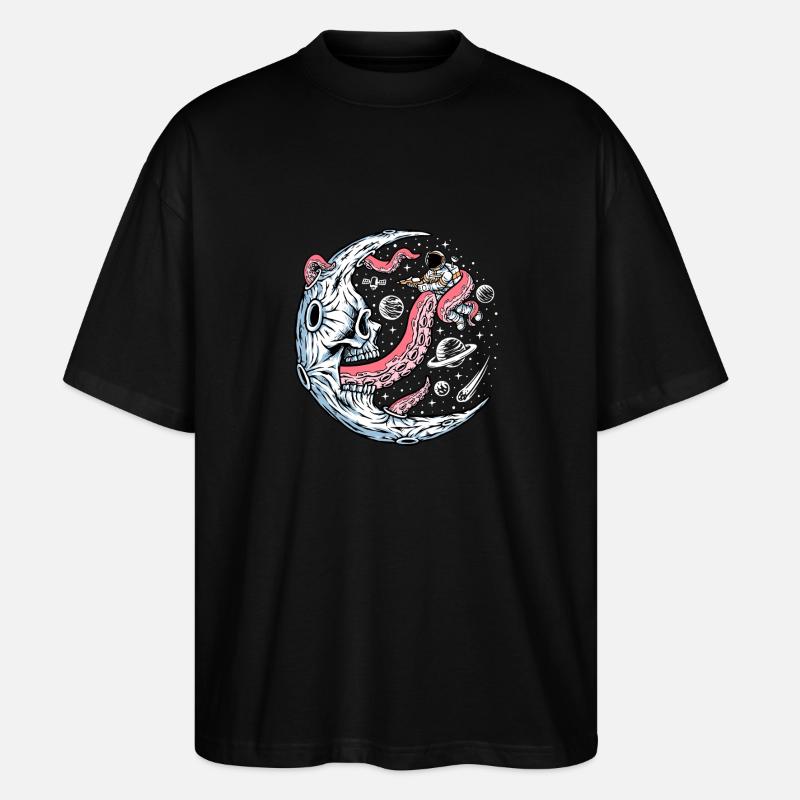 Space Battle with Alien Tentacles - Stanley/Stella Oversized Unisex Bio T-Shirt Blaster 2.0 - Schwarz