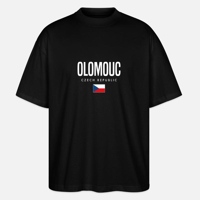 Olomouc, République tchèque - T-shirt bio Blaster 2.0 coupe oversize Stanley/Stella Unisexe - noir