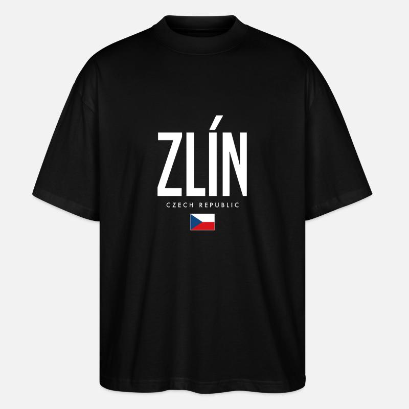 Zlin Tschechien - Stanley/Stella Oversized Unisex Bio T-Shirt Blaster 2.0 - Schwarz