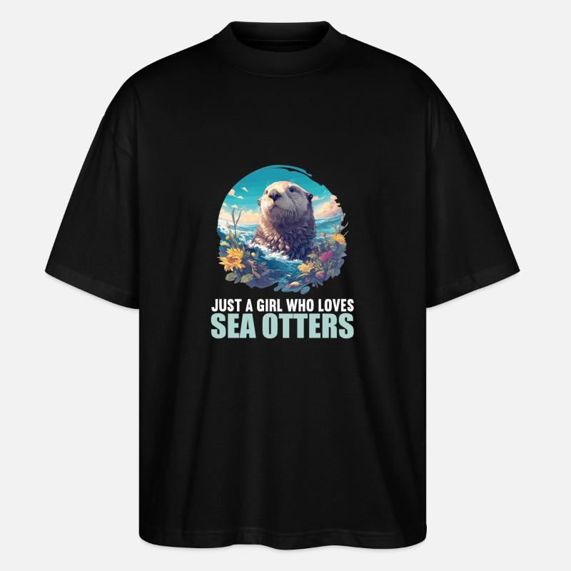 Seeotter - Stanley/Stella Oversized Unisex Bio T-Shirt Blaster 2.0 - Schwarz