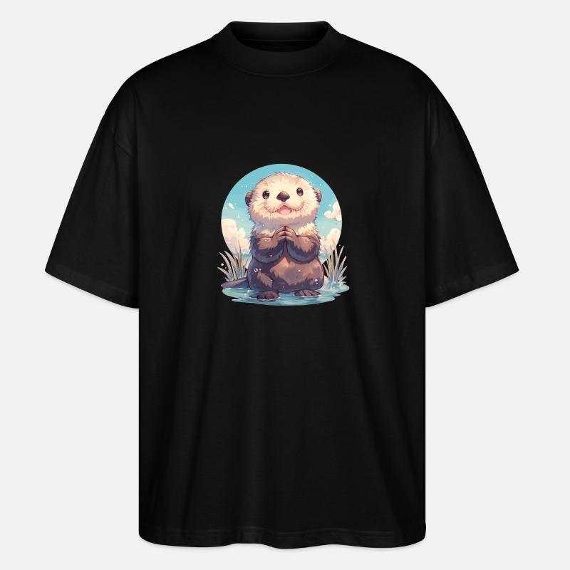 Seeotter - Stanley/Stella Oversized Unisex Bio T-Shirt Blaster 2.0 - Schwarz
