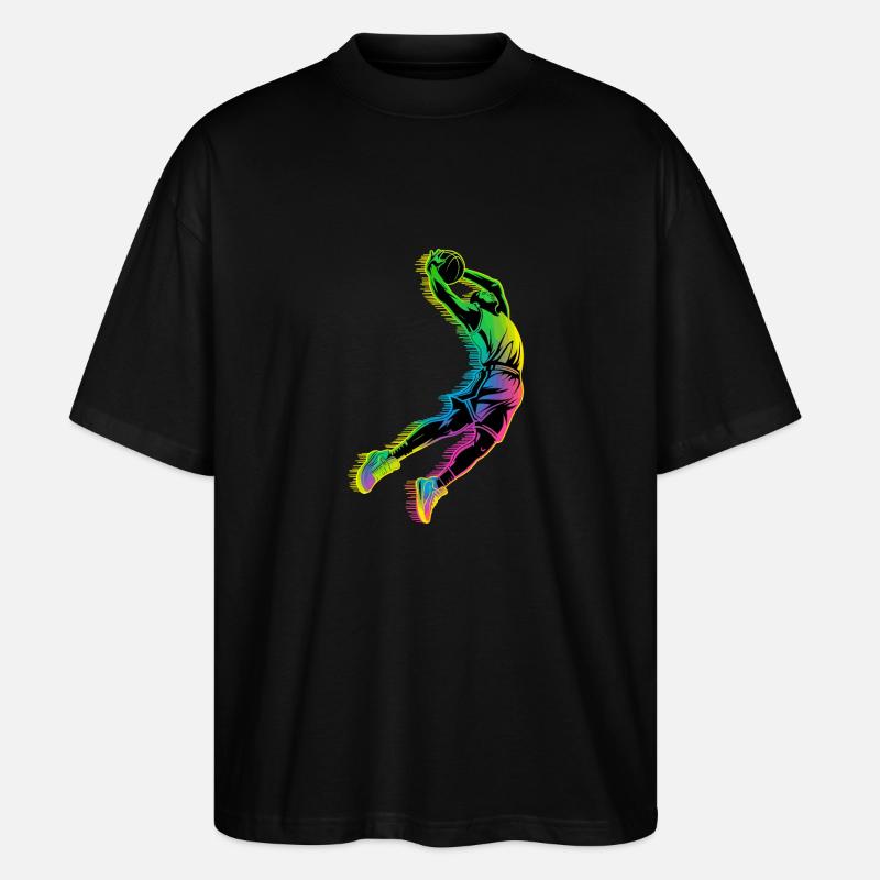 Basketball-dunk - Stanley/Stella Oversized Unisex Bio T-Shirt Blaster 2.0 - Schwarz