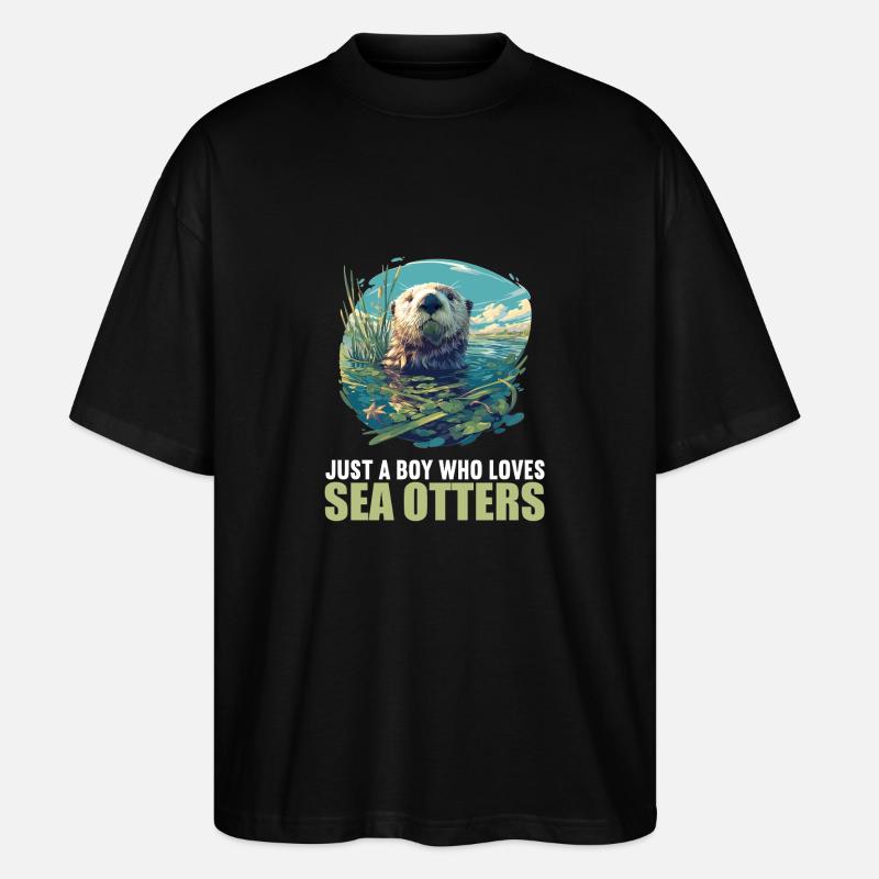 Seeotter - Stanley/Stella Oversized Unisex Bio T-Shirt Blaster 2.0 - Schwarz