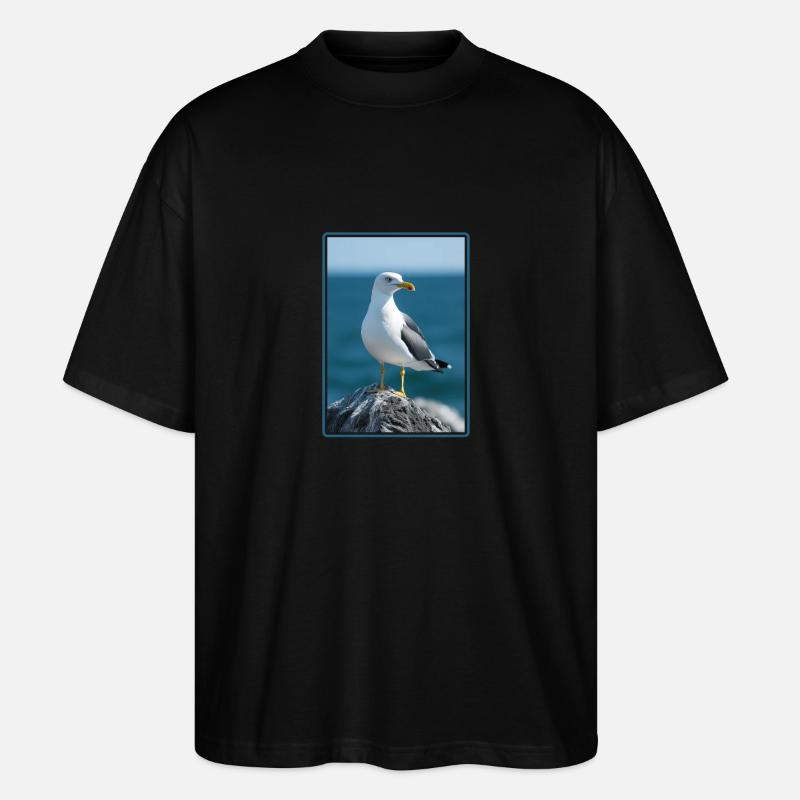 Mouettes Mouette - T-shirt bio Blaster 2.0 coupe oversize Stanley/Stella Unisexe - noir