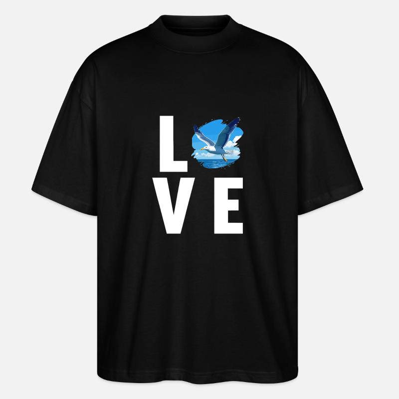 Mouettes Mouette - T-shirt bio Blaster 2.0 coupe oversize Stanley/Stella Unisexe - noir