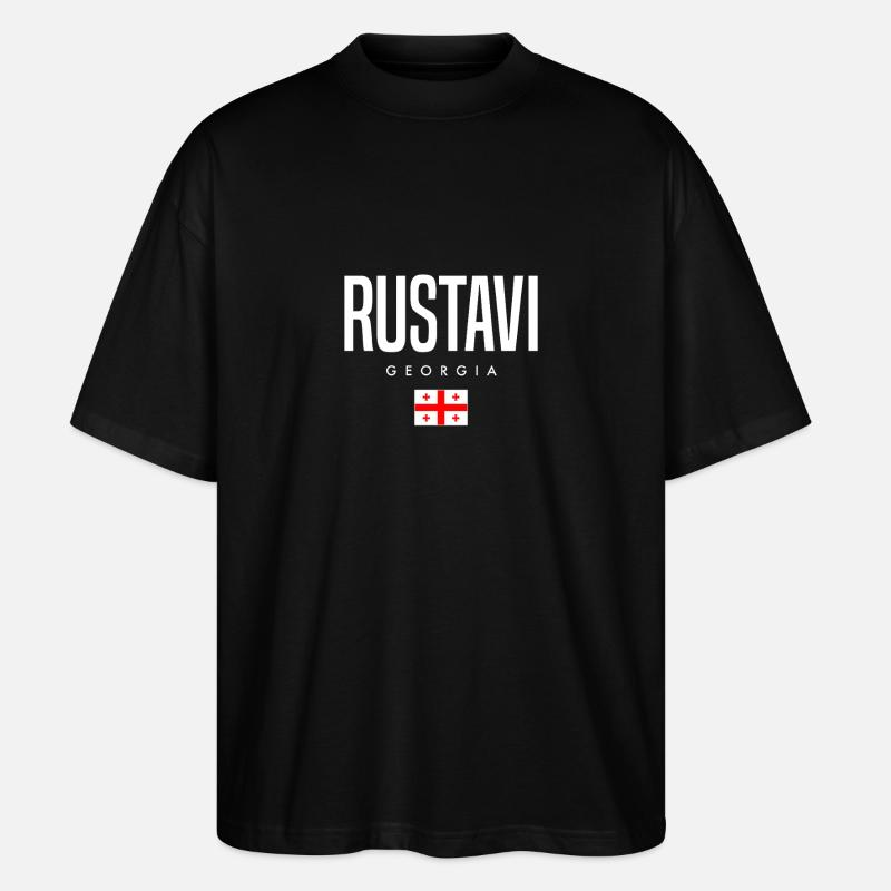 Rustavi Georgien - Stanley/Stella Oversized Unisex Bio T-Shirt Blaster 2.0 - Schwarz