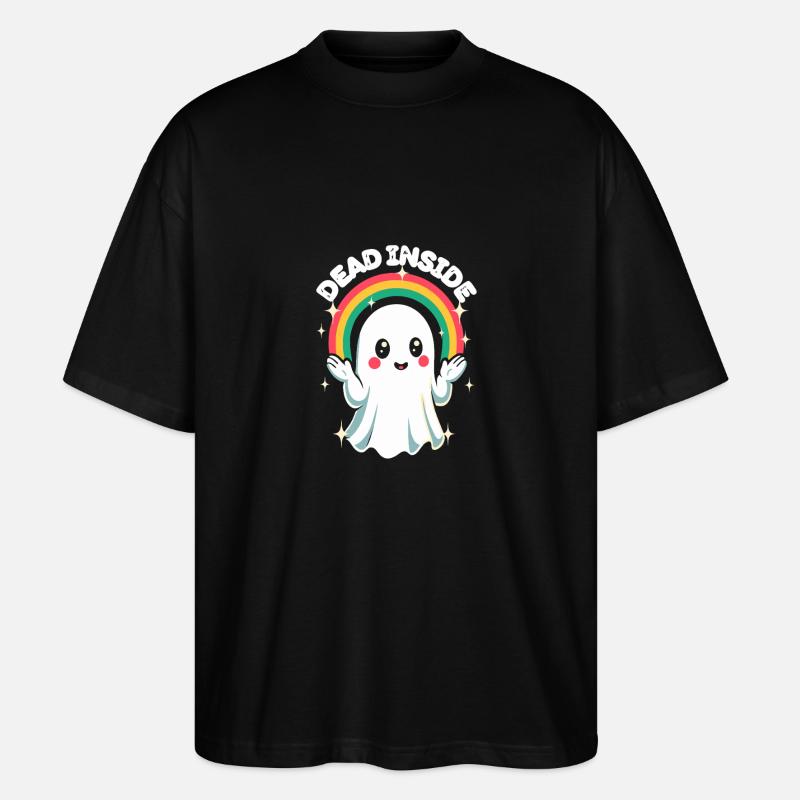 Dead Inside - Fantôme mignon - T-shirt bio Blaster 2.0 coupe oversize Stanley/Stella Unisexe - noir