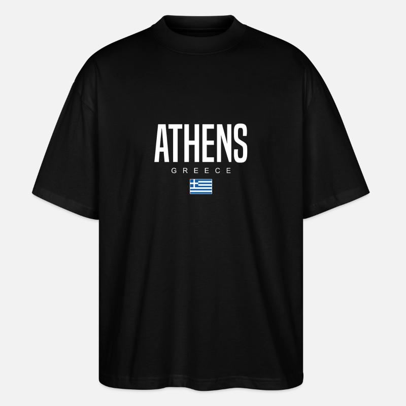 Athen Griechenland - Stanley/Stella Oversized Unisex Bio T-Shirt Blaster 2.0 - Schwarz