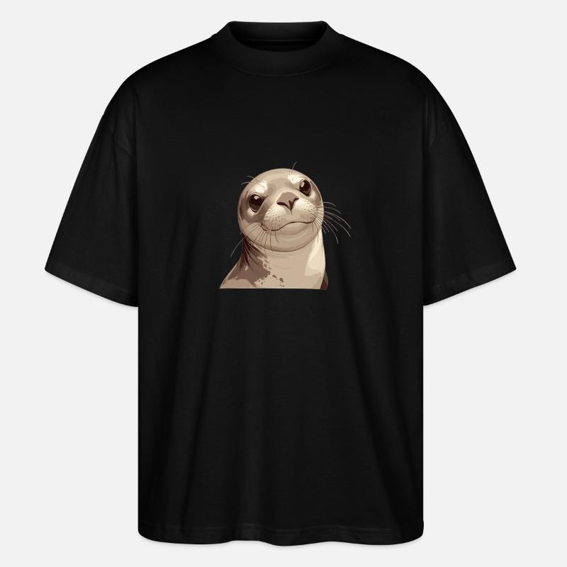 Robben Robbe - Stanley/Stella Oversized Unisex Bio T-Shirt Blaster 2.0 - Schwarz