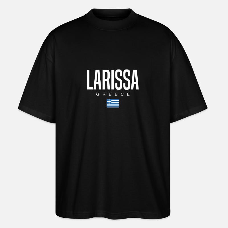 Larissa, Grèce - T-shirt bio Blaster 2.0 coupe oversize Stanley/Stella Unisexe - noir