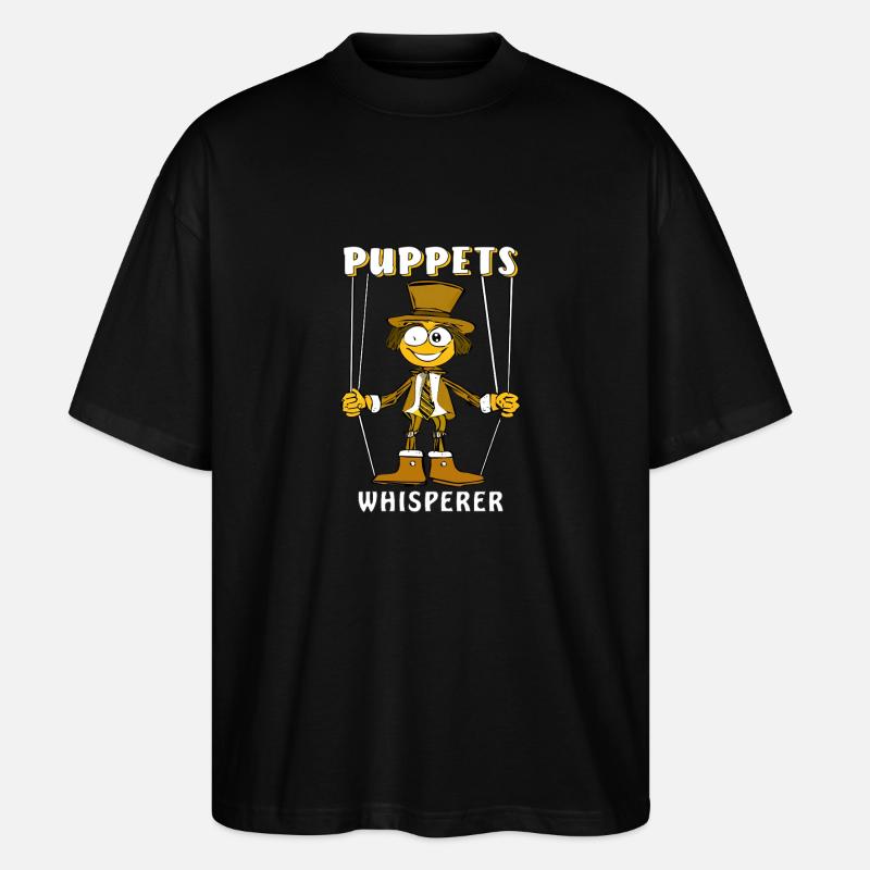 PUPPETS WHISPERER - Stanley/Stella Oversized Unisex Bio T-Shirt Blaster 2.0 - Schwarz