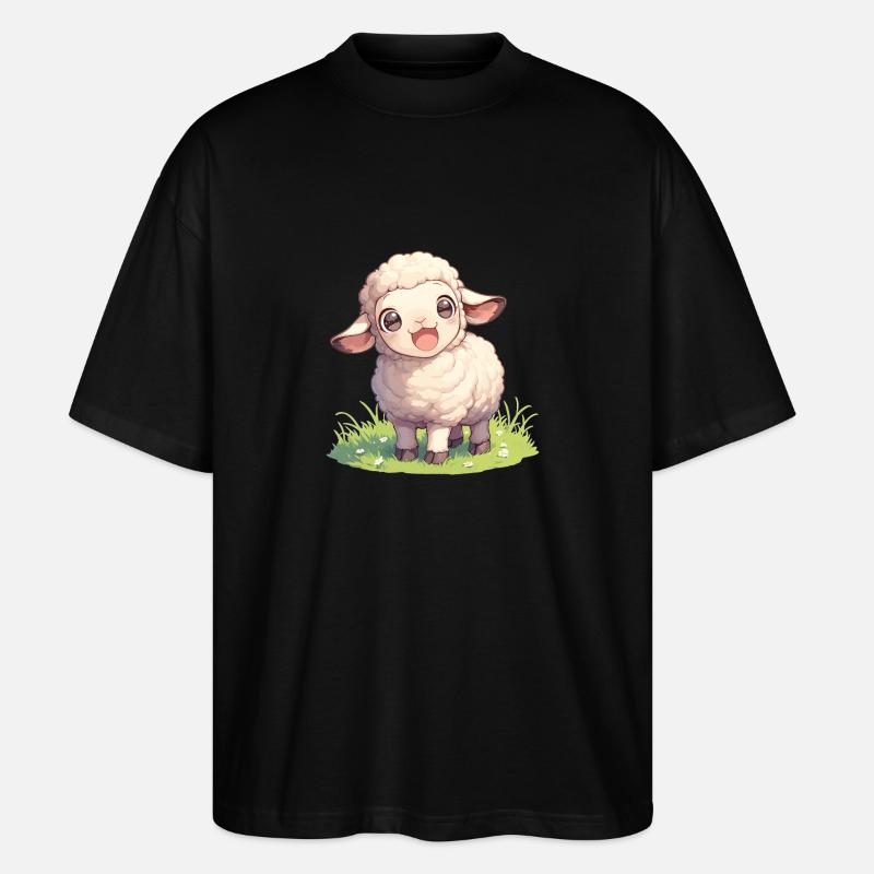 Schafe Schaf - Stanley/Stella Oversized Unisex Bio T-Shirt Blaster 2.0 - Schwarz