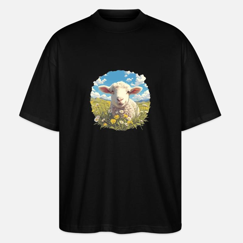 Sheep Sheep - Stanley/Stella Oversized Unisex Organic T-shirt Blaster 2.0 - black