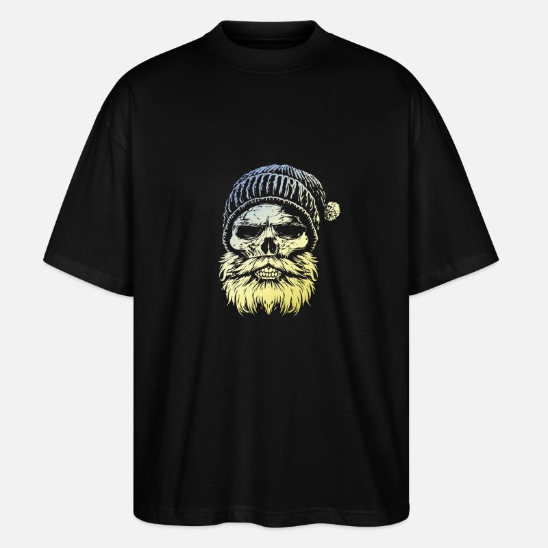 Crâne de bûcheron - T-shirt bio Blaster 2.0 coupe oversize Stanley/Stella Unisexe - noir
