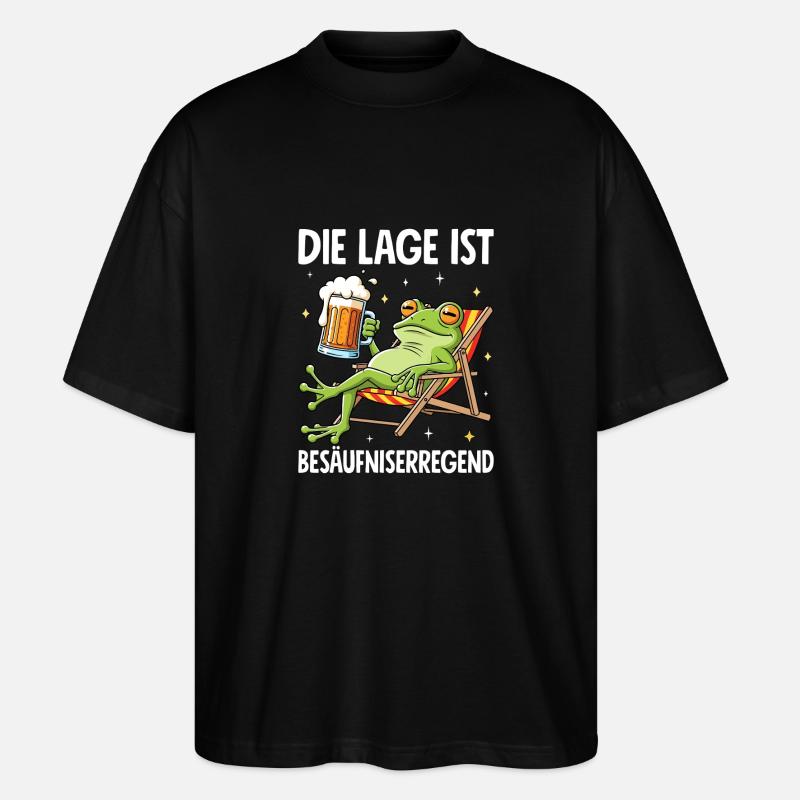 La situation est l’ivresse - T-shirt bio Blaster 2.0 coupe oversize Stanley/Stella Unisexe - noir
