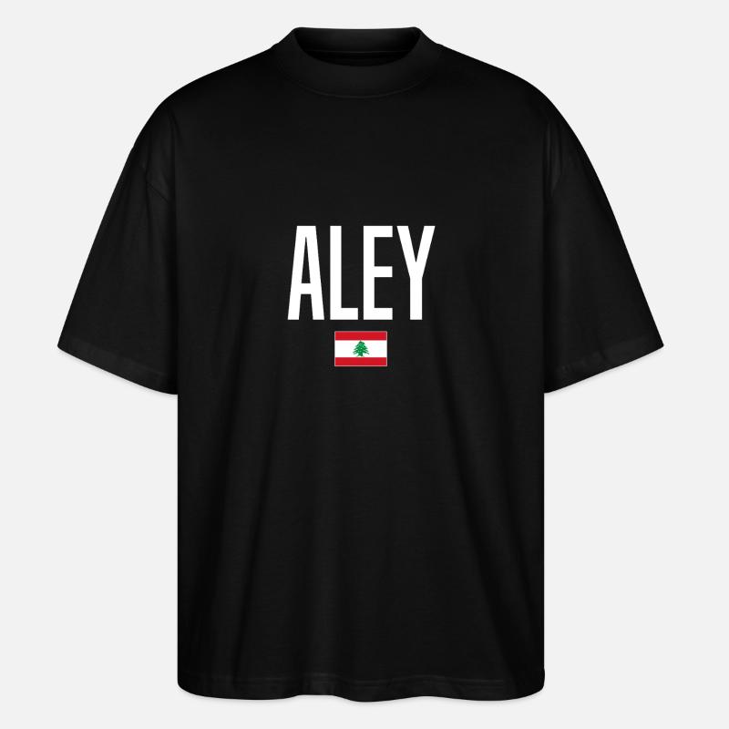 Aley Libanon - Stanley/Stella Oversized Unisex Bio T-Shirt Blaster 2.0 - Schwarz