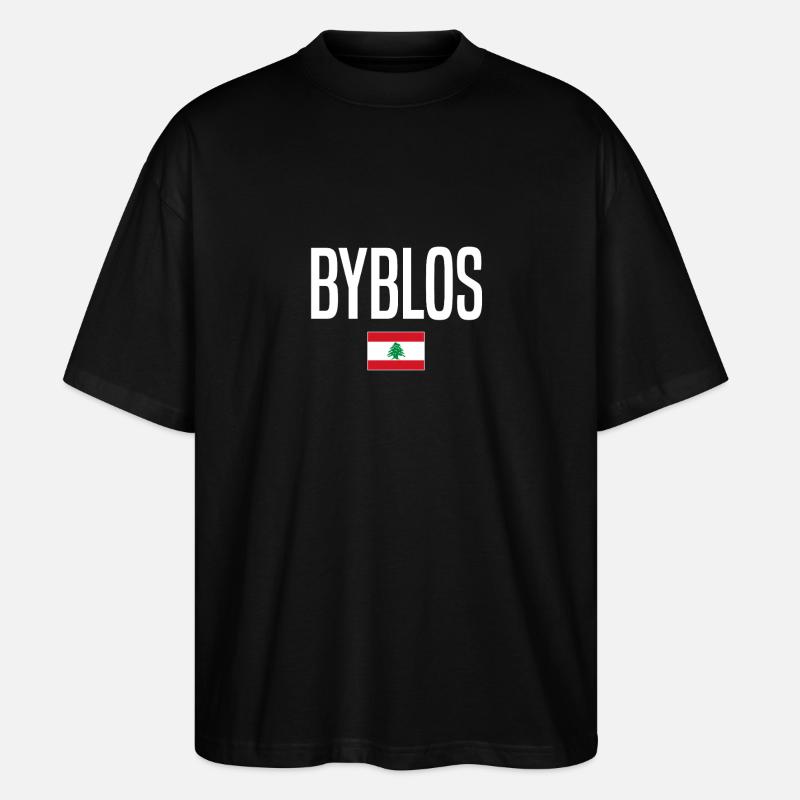 Byblos Libanon - Stanley/Stella Oversized Unisex Bio T-Shirt Blaster 2.0 - Schwarz