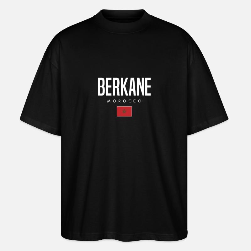 Berkane Morocco - Stanley/Stella Oversized Unisex Organic T-shirt Blaster 2.0 - black