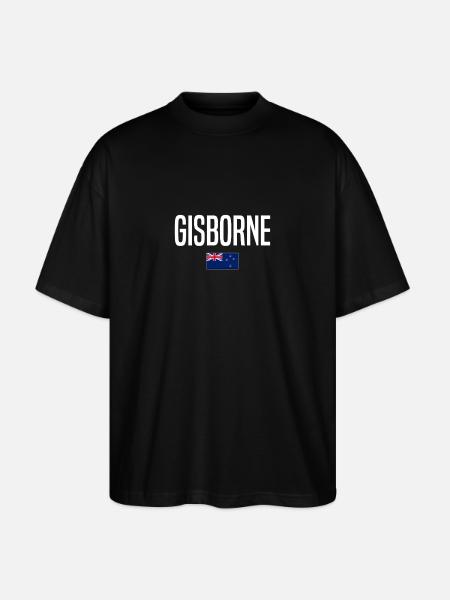 Gisborne Neuseeland - Stanley/Stella Oversized Unisex Bio T-Shirt Blaster 2.0 - Schwarz