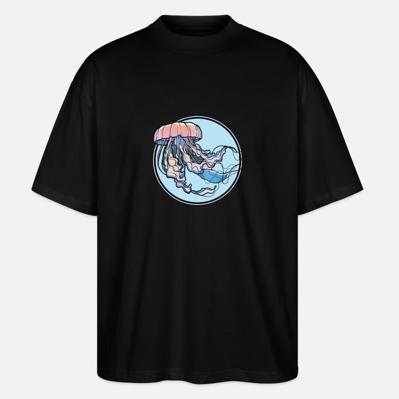 Méduse Méduse - T-shirt bio Blaster 2.0 coupe oversize Stanley/Stella Unisexe - noir