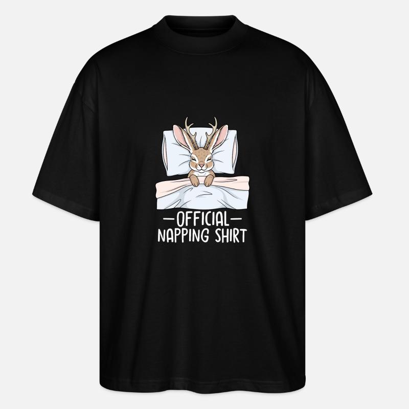 Official Napping shirt - Stanley/Stella Oversized Unisex Bio T-Shirt Blaster 2.0 - Schwarz