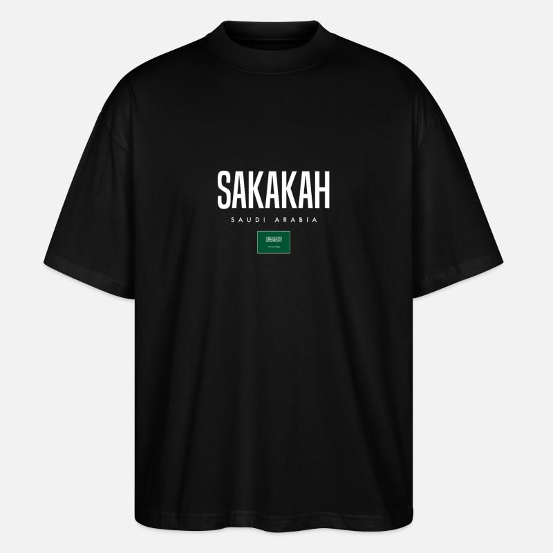 Sakakah Saudi-Arabien - Stanley/Stella Oversized Unisex Bio T-Shirt Blaster 2.0 - Schwarz
