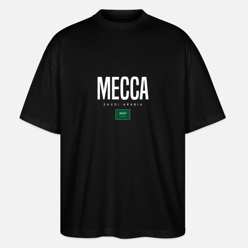 Mecca Saudi Arabia - Stanley/Stella Oversized Unisex Organic T-shirt Blaster 2.0 - black