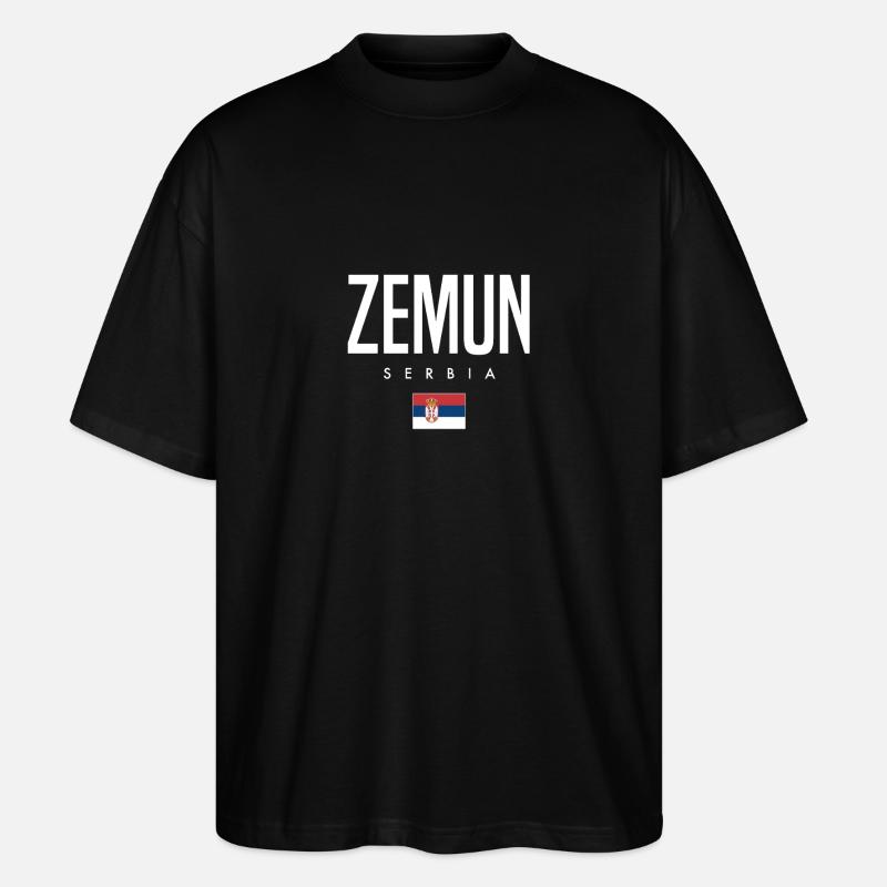 Zemun, Serbie - T-shirt bio Blaster 2.0 coupe oversize Stanley/Stella Unisexe - noir