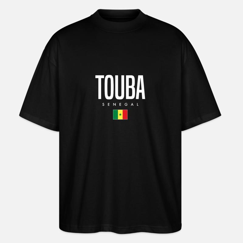 Touba Sénégal - T-shirt bio Blaster 2.0 coupe oversize Stanley/Stella Unisexe - noir