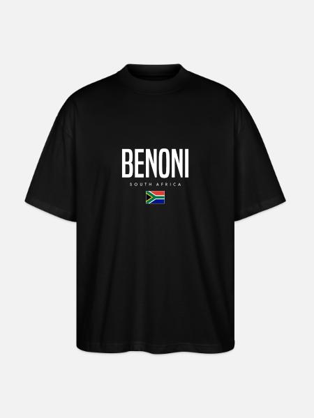 Benoni, Afrique du Sud - T-shirt bio Blaster 2.0 coupe oversize Stanley/Stella Unisexe - noir