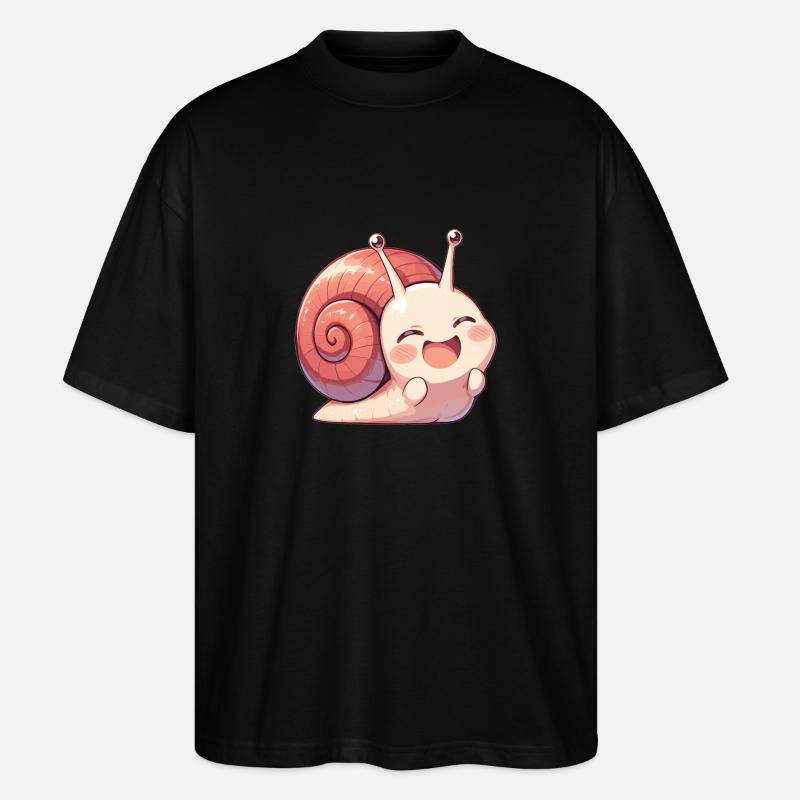 Snails Snail - Stanley/Stella Oversized Unisex Organic T-shirt Blaster 2.0 - black