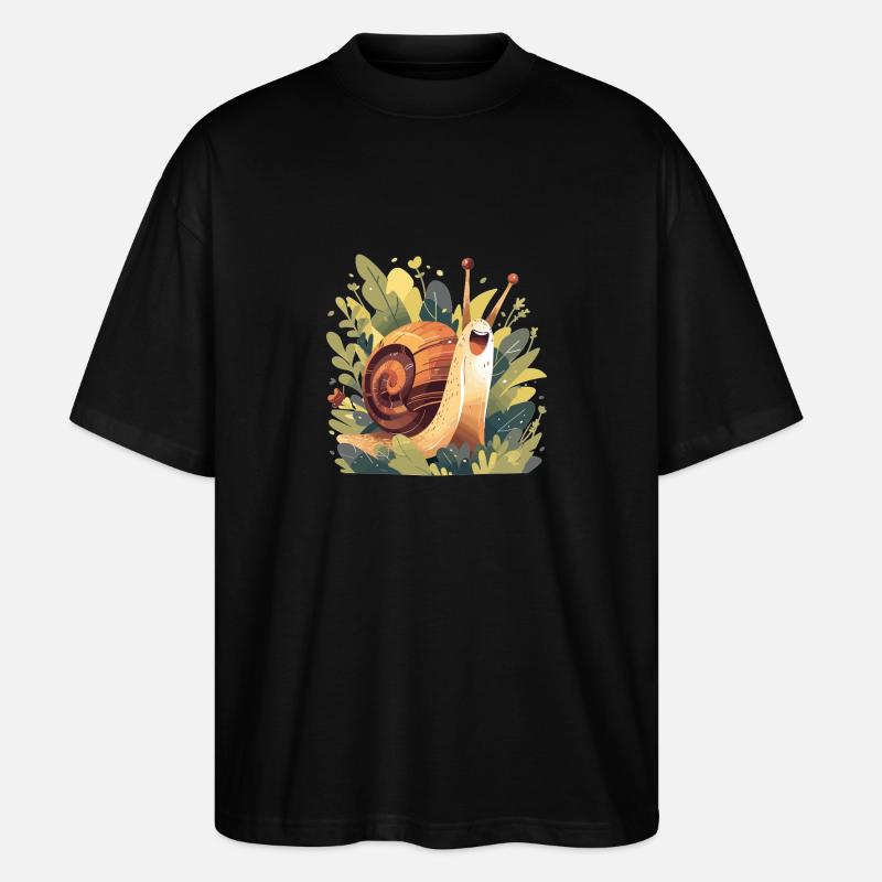 Snails Snail - Stanley/Stella Oversized Unisex Organic T-shirt Blaster 2.0 - black