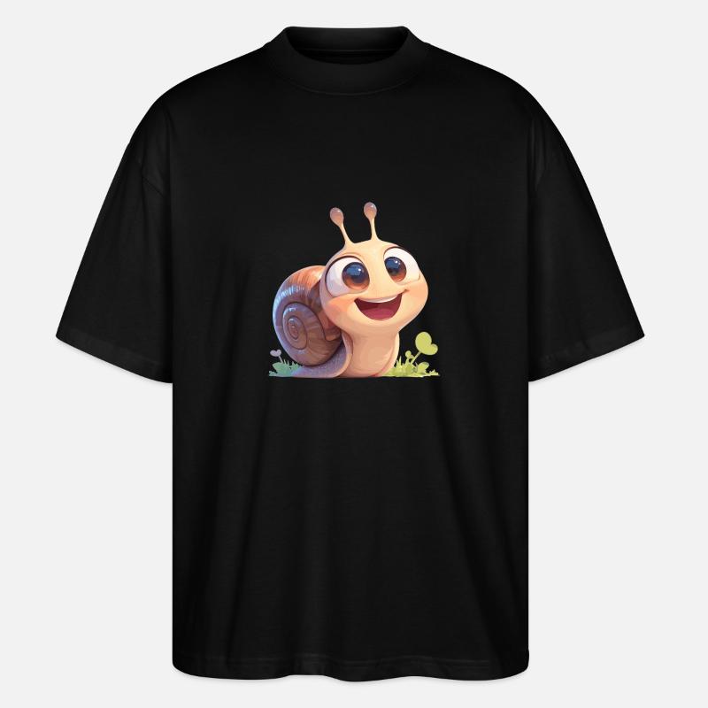 Escargots Escargot - T-shirt bio Blaster 2.0 coupe oversize Stanley/Stella Unisexe - noir