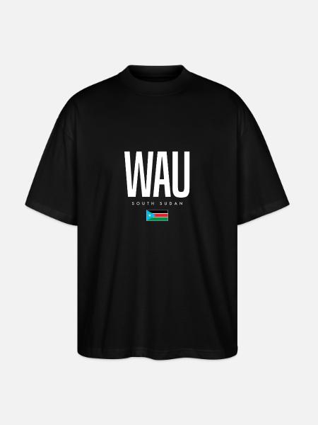 Wau South Sudan - Stanley/Stella Oversized Unisex Organic T-shirt Blaster 2.0 - black