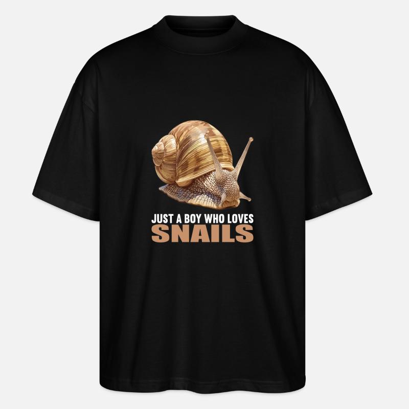 Escargots Escargot - T-shirt bio Blaster 2.0 coupe oversize Stanley/Stella Unisexe - noir