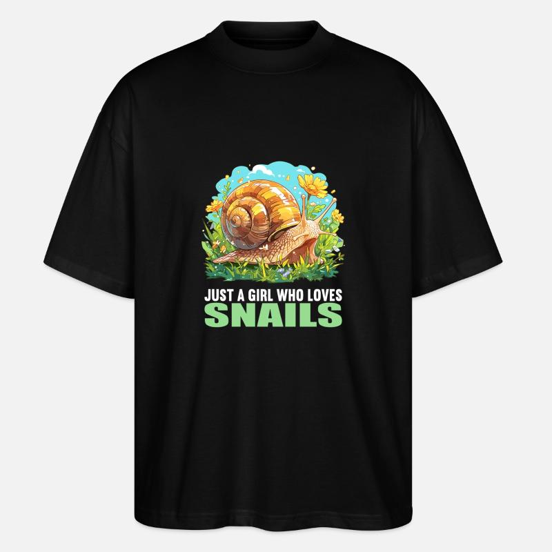 Escargots Escargot - T-shirt bio Blaster 2.0 coupe oversize Stanley/Stella Unisexe - noir