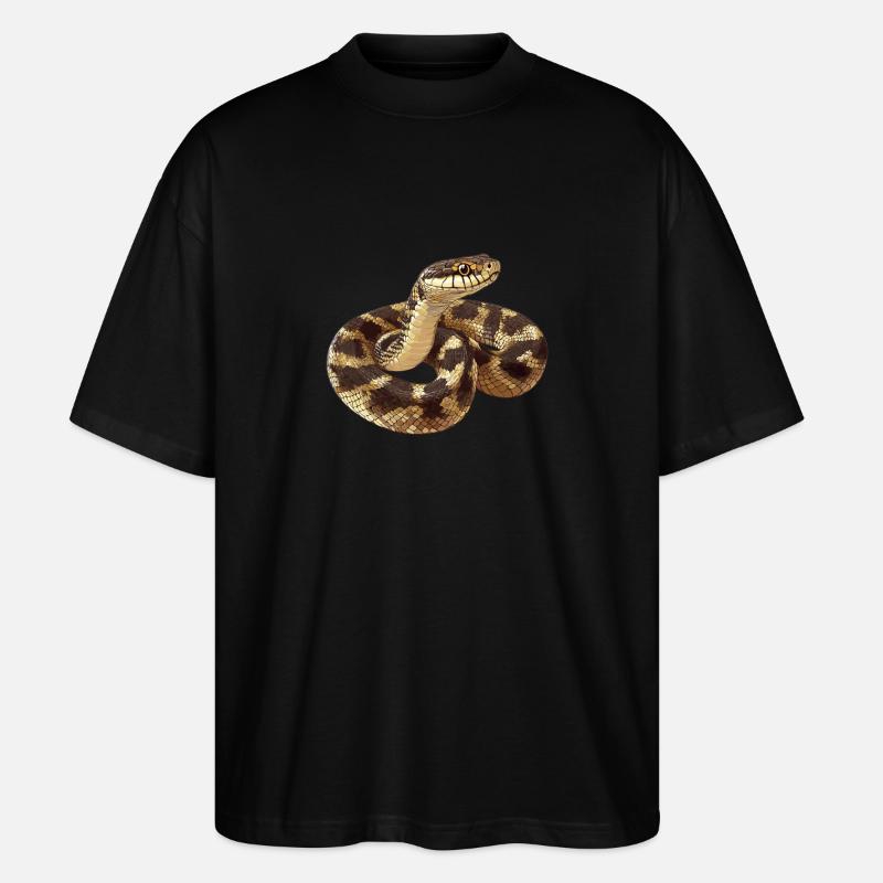 Schlangen Schlange - Stanley/Stella Oversized Unisex Bio T-Shirt Blaster 2.0 - Schwarz