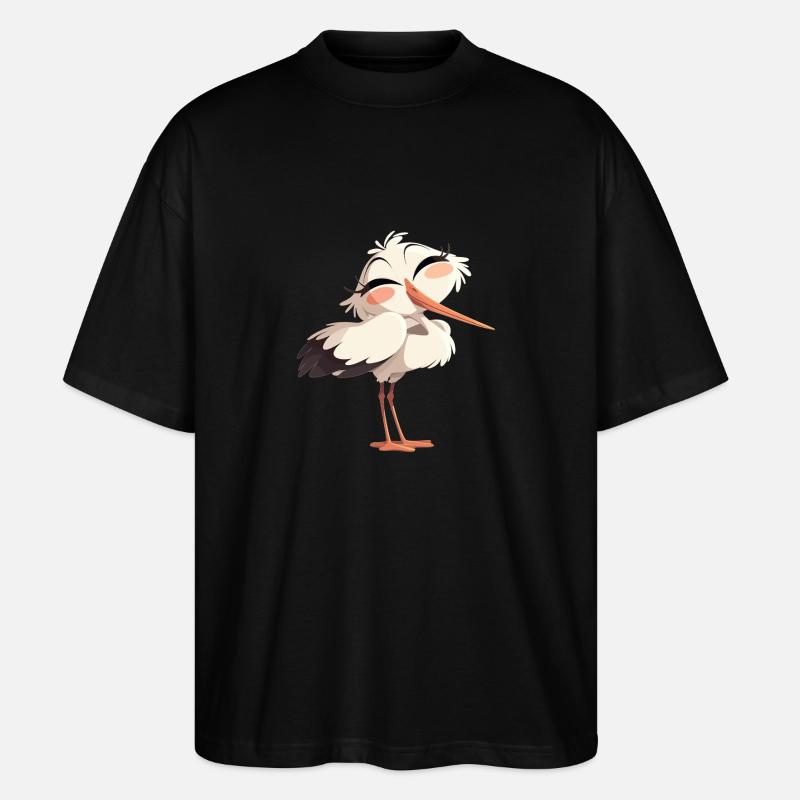 Storks Stork - Stanley/Stella Oversized Unisex Organic T-shirt Blaster 2.0 - black