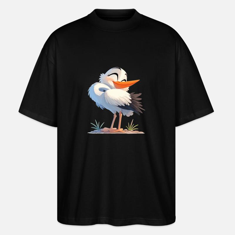 Storks Stork - Stanley/Stella Oversized Unisex Organic T-shirt Blaster 2.0 - black
