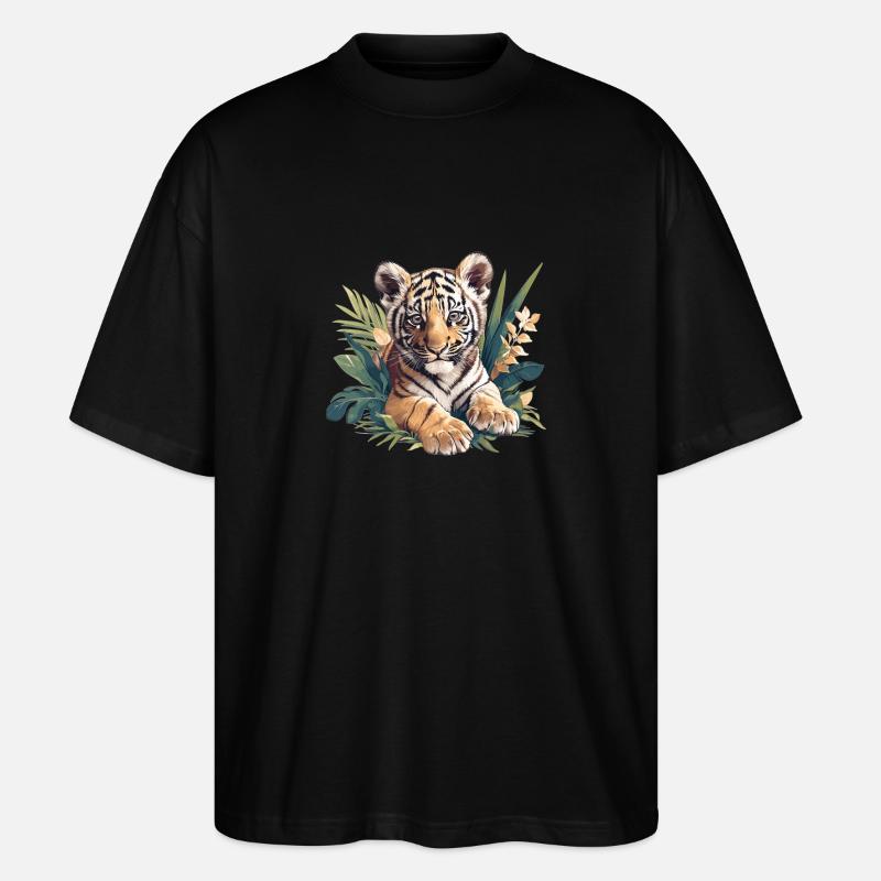 Sumatran tiger - Stanley/Stella Oversized Unisex Organic T-shirt Blaster 2.0 - black
