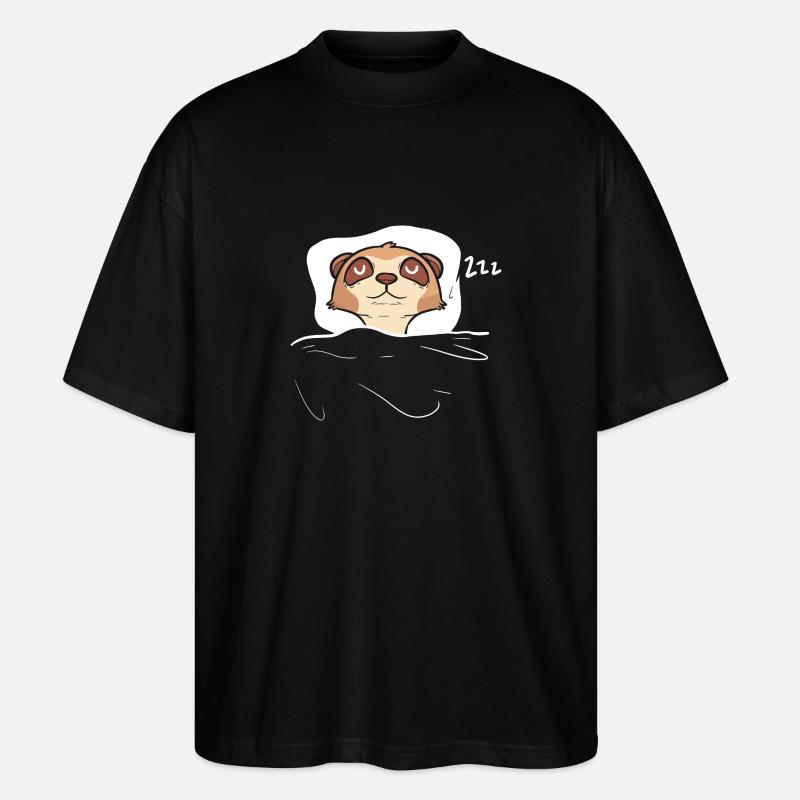 Erdmännchen - Stanley/Stella Oversized Unisex Bio T-Shirt Blaster 2.0 - Schwarz