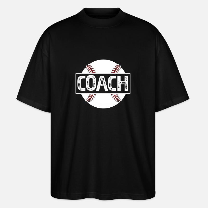Baseball Coach - Stanley/Stella Oversized Unisex Bio T-Shirt Blaster 2.0 - Schwarz